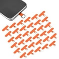 thumbnail image 1 of 36pcs Phone Tether Tab, Universal Phone Lanyard Patch T Shape Cell Phones Strap Replacement Part for Most Smartphone Cases, Orange, 1 of 6