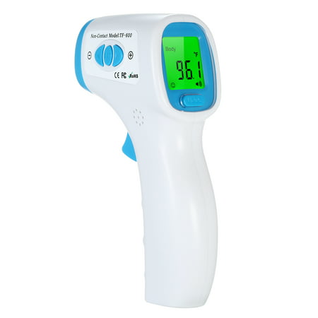2 in 1 Non-Contact IR Infrared Body Surface Thermometer Handheld Digital Backlight LCD Temperature Meter Tester for Measuring Forehead Body Bath Water Food Baby (Best Way To Measure Body Temperature)