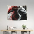 thumbnail image 4 of Bingfone Cool Black And White Dragon Tapestry Wall Hanging Decor for Living Room Bedroom Dorm Classroom Office Decor 29x37 Inch, 4 of 8