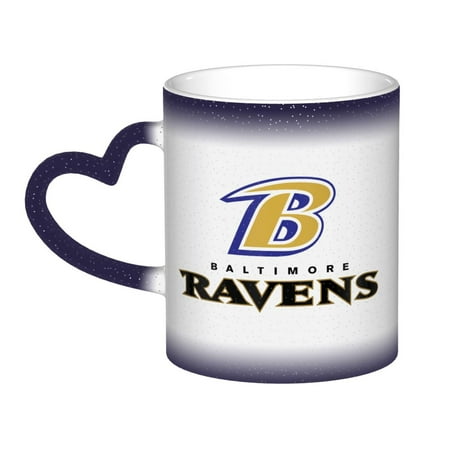 

Baltimore_Ravens Mug With Handle Coffee Tea Cup Color Changing Mug In The Sky Porcelain Cup Idea Gift For Men Women Office Work 11 Oz