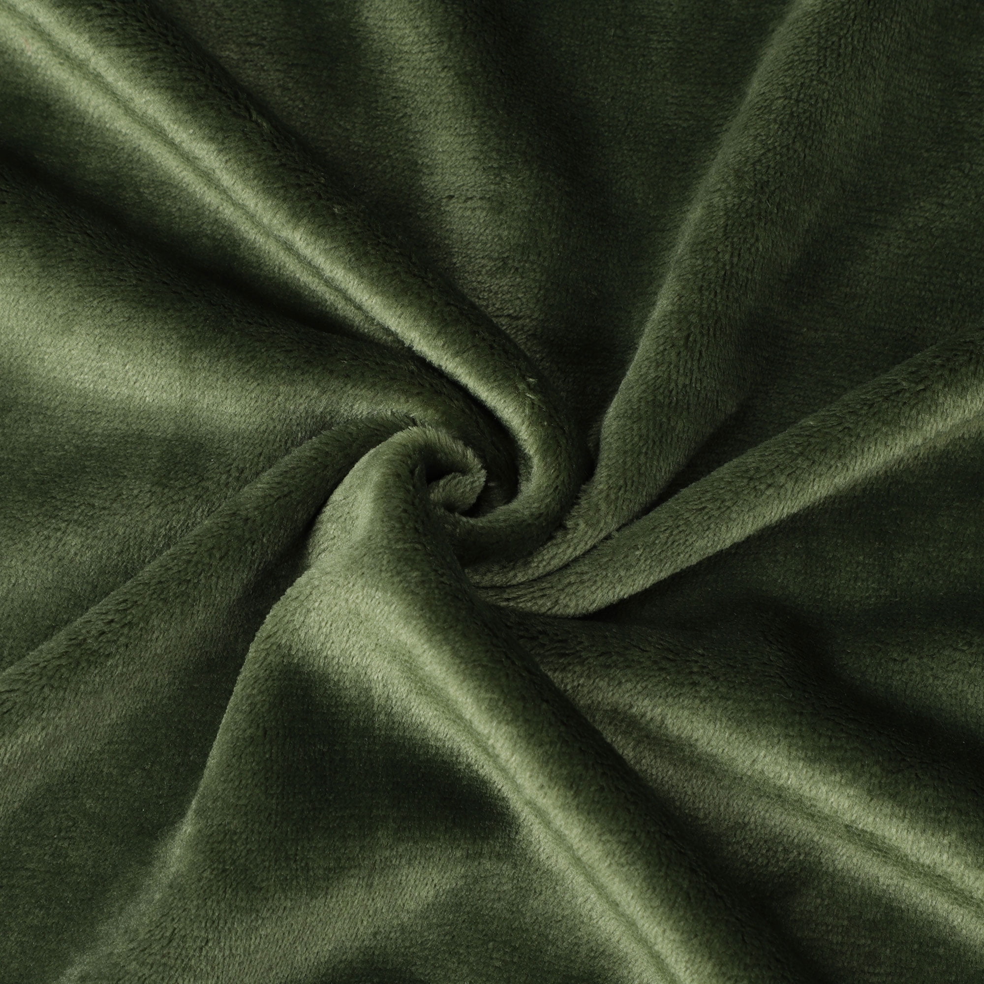 Unique Bargains Flannel Fleece Blanket Soft Luxury Hemmed Fern Green 30"x40"
