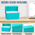 thumbnail image 2 of TOP! Index Card Holder Box 3x5In, Flash Note Organizer Case, 3x5 Storage File Box, 4 Colors Pack, 2 of 4