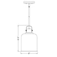thumbnail image 6 of 1 Light Pendant In Transitional Style-12.5 Inches Tall And 8 Inches Wide-Heirloom Gold Finish Z-Lite 340P8-Hg, 6 of 7