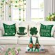 thumbnail image 2 of Fundas de almohada decorativas para el día de San Patricio, 18 x 18, juego de 4 cuadros de tartán escocés, sombrero del día de San Patricio, cojín cuadrado decorativo clásico d, 2 of 5