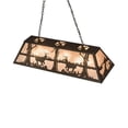 thumbnail image 7 of Meyda Tiffany 172576 Deer At Lake 6 Light 48" Wide Linear Pendant - Bronze, 7 of 7