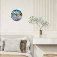thumbnail image 3 of Beach Wall Clock Battery Operated 14 Inch Silent Blue Ocean Sunset Clocks Modern Wall Clock for Living Room Bedroom Decor, 3 of 7