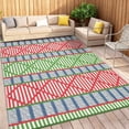 thumbnail image 4 of Outdoor Rugs, Waterproof for Patios Clearance, Reversible Plastic Straw Camping Carpet Boho Foldable Mats for RV, Picnic, 4 of 15