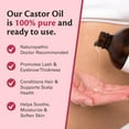 thumbnail image 4 of M3 100% Castor Oil Cold Pressed, Hexane-Free, Virgin, Non-GMO, Allergen-Free – Nourishes Skin, Lashes, and Hair, 16.9 oz., 4 of 9