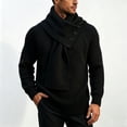 thumbnail image 5 of USNSM Men's Shawl Collar Button Front Knit Sweater Pullover Long Sleeve Business Casual Winter Warm Tops Black M, 5 of 5