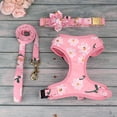 thumbnail image 5 of Conjunto de collar, arnés y correa para perro Beirui Cute Girl Pink M, 5 of 5