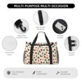 thumbnail image 4 of Fotbe Christmas Hat Cute Puppy Bolsa de Viaje con Estampado, Bolsa de Fin de Semana para Mujer con Compartimento para Zapatos, Bolsa de Gimnasio con Bolsillo Húmedo, 4 of 7