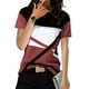 thumbnail image 2 of Moda mujer casual impresión pulóver manga corta camiseta tops blusa OAVQHLG3B Store  lin121212, 2 of 4