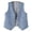 Blue, variant on Cropped Slim Women Denim Vest Tops Fashion Sleeveless V Neck Button Down Short Jean Jacket 2025 Trendy Clothes