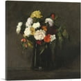 thumbnail image 1 of ARTCANVAS Flowers 1861 Canvas Art Print by Henri Fantin-Latour - Size: 12" x 12" (1.50" Deep), 1 of 9