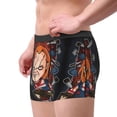 thumbnail image 2 of Lsque Chucky Pattern Men’s Total Support Pouch Boxer Briefs, X-Temp Cooling, Moisture-Wicking Underwear, Regular, Long-leg and Trunk-Medium, 2 of 7