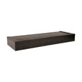 thumbnail image 3 of Four Seasons Courtyard 18" Modern Floating Shelf Holds 15 lbs, 2 Pack, Espresso, 3 of 4