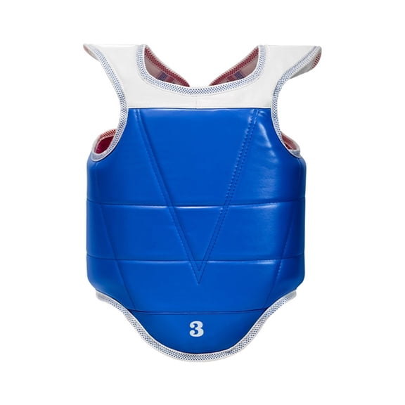 Adjustable Taekwondo Training Chest Protectors PU Texture Enhancing Safety Perfect for Dynamic Taekwondo Art Movements