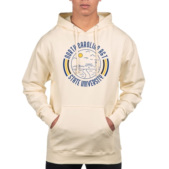 Men's Uscape Apparel Cream North Carolina A&T Aggies Standard Pullover Hoodie