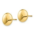thumbnail image 2 of 14k Polished 12mm Button Post Earrings H1028 (12mm X 12mm), 2 of 3