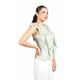 thumbnail image 2 of Blusa de chifon con olanes Roman Fashion /Juvenil, 2669 (Pistache) verde claro M, 2 of 5