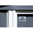 thumbnail image 6 of Arrow Sheds 10' x 5' Galvanized Steel 3-in-1 Pad-Lockable Outdoor Utility Storage Shed, AnthraciteArrow Sheds 10' x 5' Galvanized Steel 3-in-1 Pad-Lockable Outdoor Utility Storage Shed, Anthracite, 6 of 25