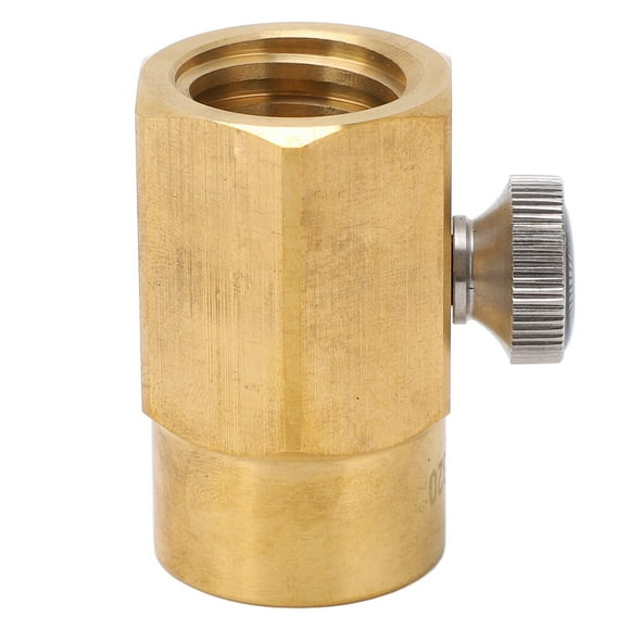 CO2 Cylinder Adapter, CO2 Refill Connector Brass Easy To Connect Replacement Parts Corrosion Resistant for Household Soda Maker
