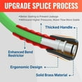 thumbnail image 4 of YAMATIC Top Flexible Pressure Washer Hose 25FT 1/4", Kink Resistant Power Washer Hose Replacement for Flexzilla Uberflex Ryobi Genarac Troy Bilt Honda M22-14mm Rated 3200 PSI/Max 3700 PSI,Green, 4 of 7