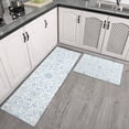 thumbnail image 2 of Pioneer Flower Floral Print Pattern Kitchen Rugs Sets Of 2, Anti Fatigue Non Slip Washable Floor Mats for Kitchen Sink Laundry, 17X30 Inch + 17X47 Inch, 2 of 6