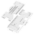 thumbnail image 3 of 2pcs Patchwork Ruler Mini Household Sewing Machine Template Clothing Measurement Drawing Stitch, 3 of 4