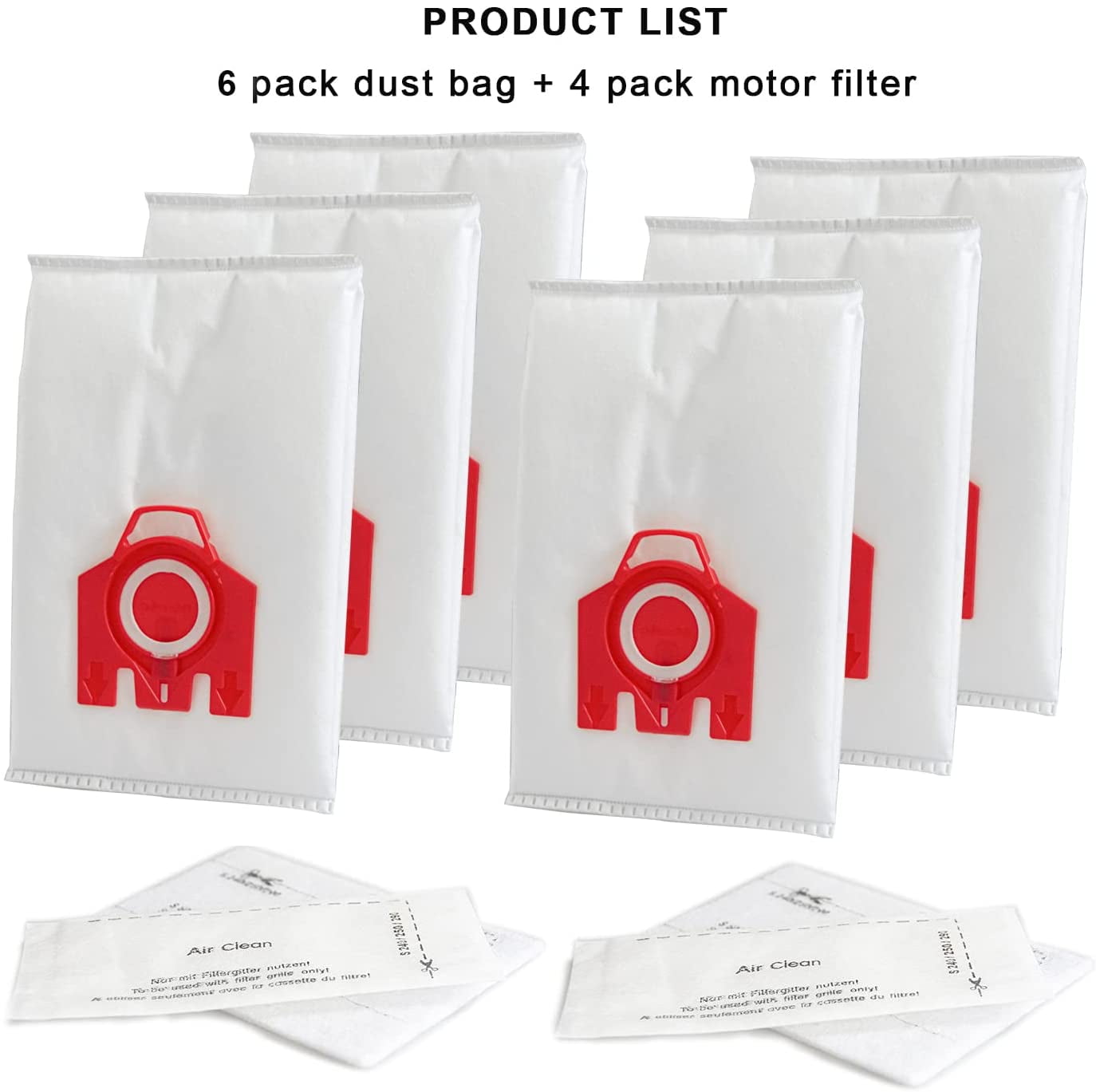 MIELE FJM replacement Hoover Microfibre VACUUM DUST BAGS x20 & 4 Free Filters 