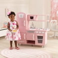 KidKraft Vintage Wooden Play Kitchen with Working Knobs, Pink - Walmart.com