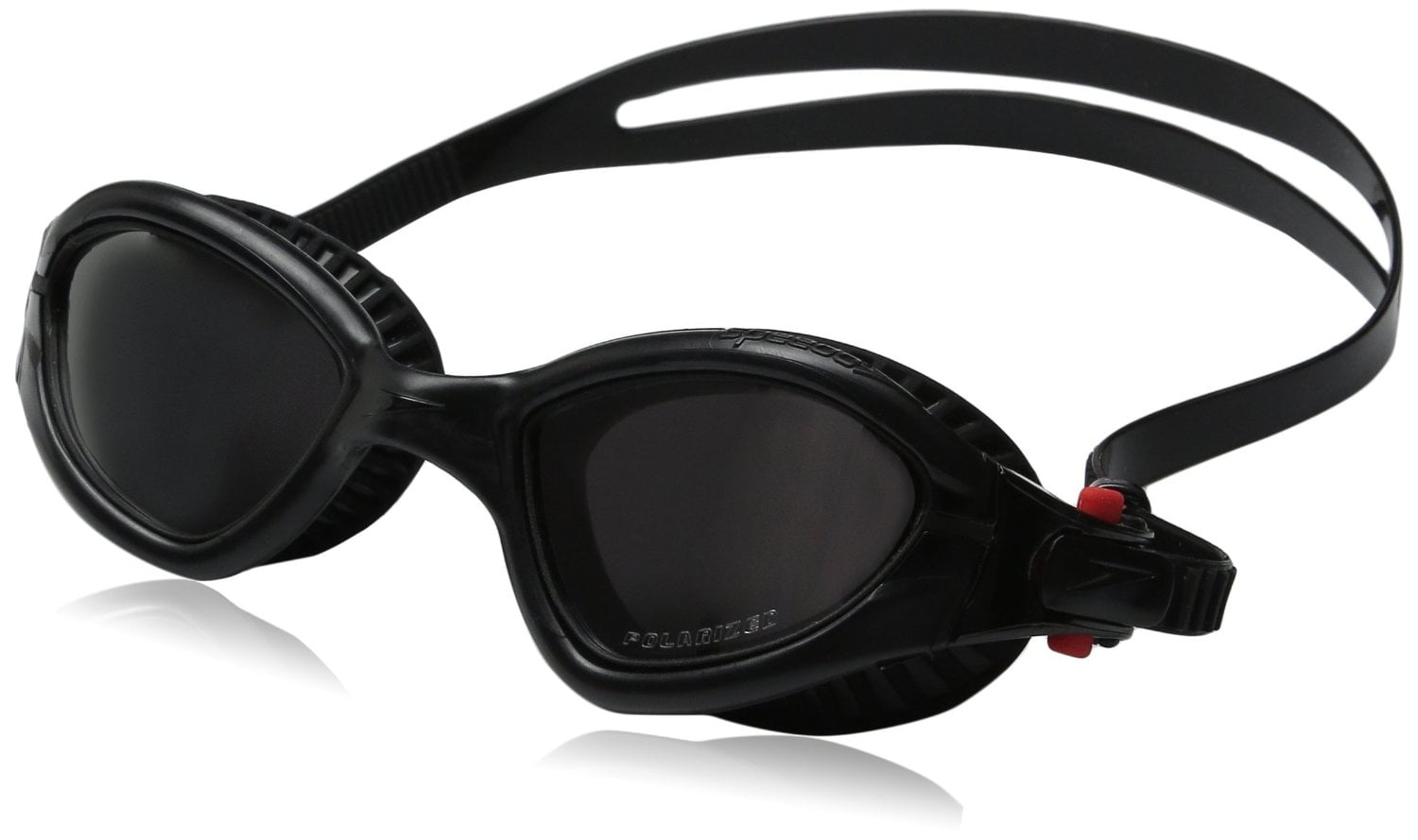 Speedo Fitness MDR 2.4 Swim Swimming Speed Fit Polarized Lenses Goggles, Black