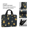 thumbnail image 4 of FORMRS 16" Laptop Bag Carrying Sleeve Case with Handle Travel Shoulder Briefcase, Orange Fireflies Pattern, 4 of 8