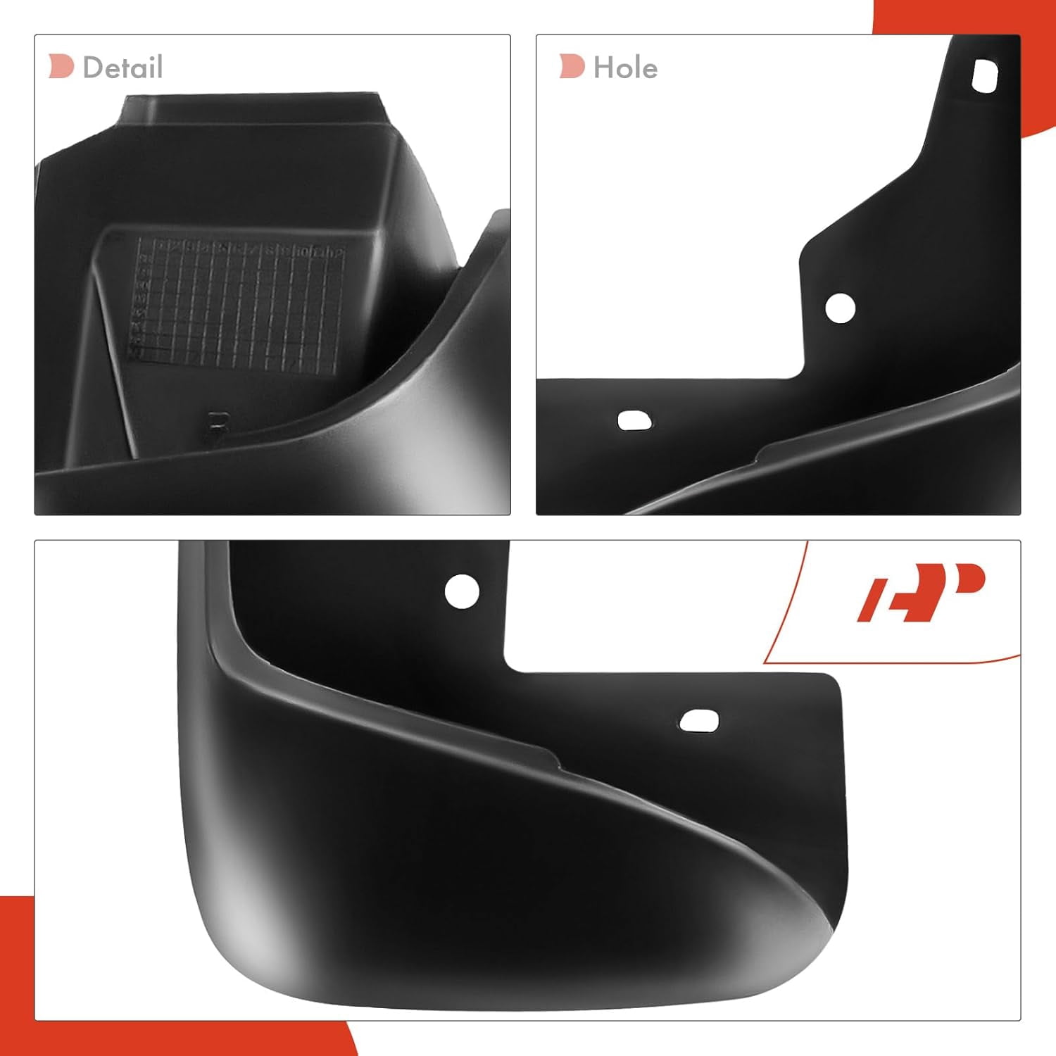 A-Premium Splash Guards Mud Flaps Mudguards Compatible with Honda Accord Sedan 1998 1999 2000 2001 2002 Front and Rear 4-PC Set