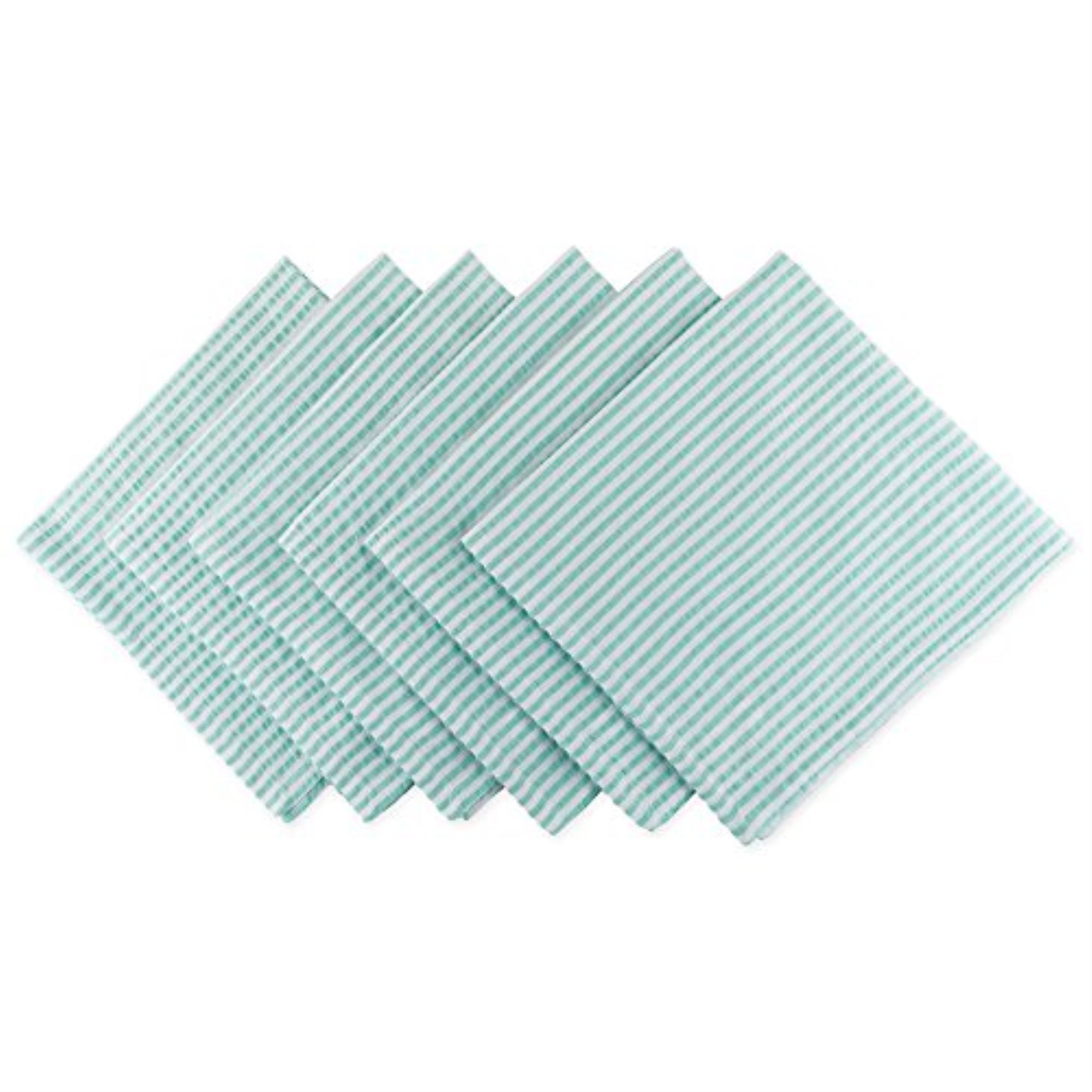 Cloth Napkins Set of 2 DII Basics Lagoon Solid Teal Green/Blue 20x20 inches 