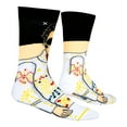 thumbnail image 3 of ODD SOX – Elvis Presley Eagle Jumpsuit Design – Novelty Crew Sock – Large – Soft Cotton Blend –, 3 of 6