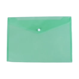 WORPSON Clear Plastic Envelopes With Label Pockets - Letter & A4 Size Document Folders For Office, School, Home