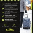 thumbnail image 4 of Sportube Cabin Cruiser Wheeled Carry-On Boot Bag Travel Gear, Graphite Topo, 4 of 12