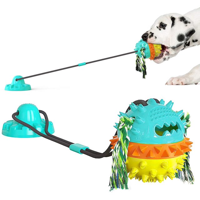 Juguete masticable para perros ZHAOCHENG con ventosa interactivo limpieza de dientes
