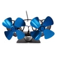 thumbnail image 2 of Advancent Ventilador de chimenea, ventilador de para sala de estar, quemador de leña para salón, ventilador de estufa con cabezales dobles, Electrodomésticos azul Advancent HA007779-04B, 2 of 6