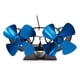 thumbnail image 2 of Moyic Ventilador de chimenea, ventilador de para sala de estar, quemador de leña para salón, ventilador de estufa con cabezales dobles, Electrodomésticos azul Moyic HA007779-04B, 2 of 6