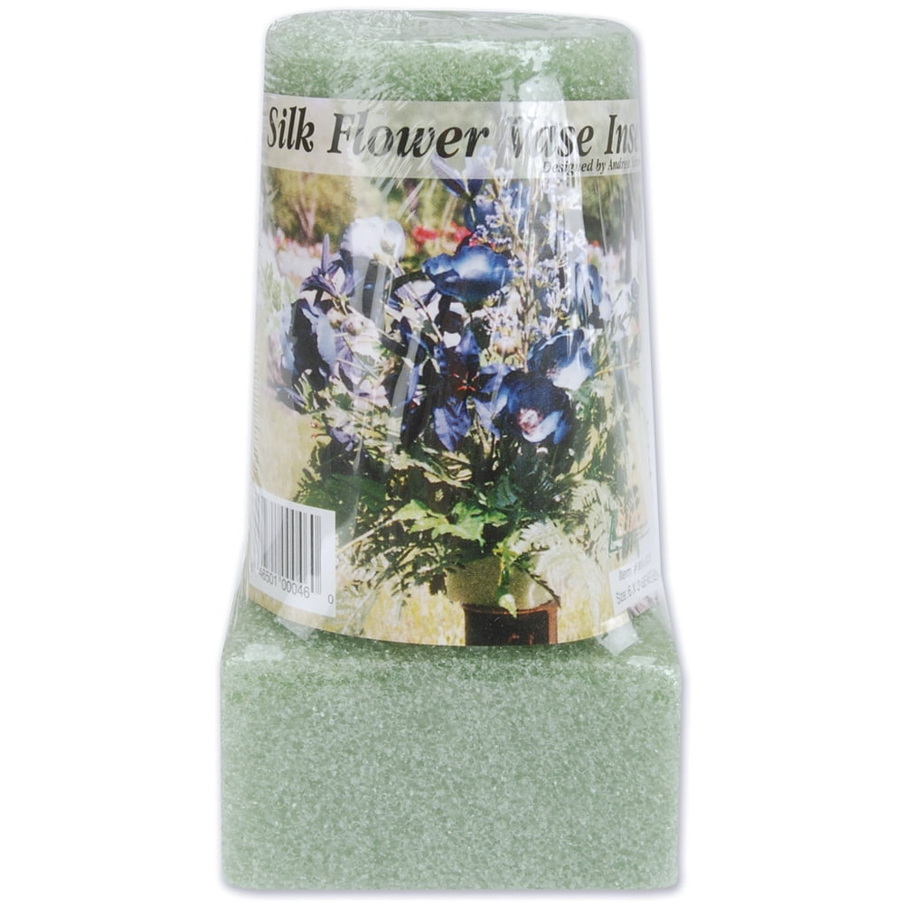 Styrofoam Vase Insert, 6" x 3" x 2", 1pk, Green