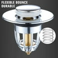 thumbnail image 4 of Waterproof Bathroom Sink Plug Stopper Wash Basin Core Bounce Up DrainFilter G R6L7, 4 of 8
