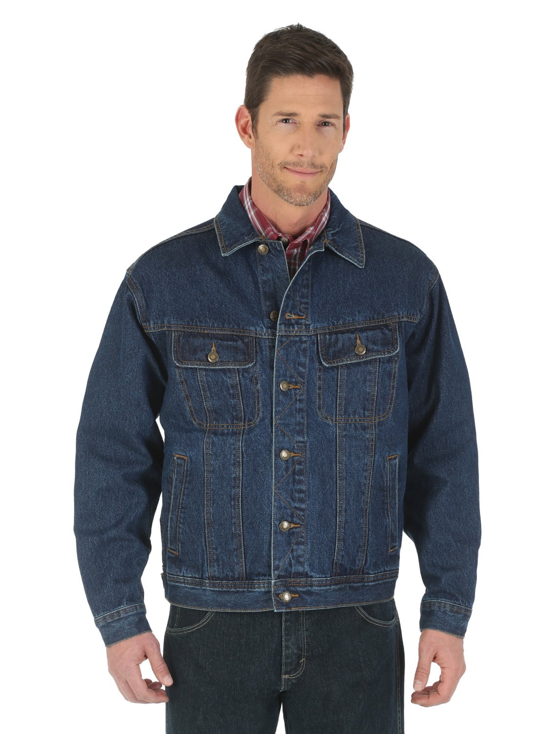 wrangler big and tall denim jacket