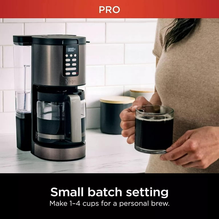 Ninja Programmable XL 14-Cup Coffee Maker PRO, Black Stainless Steel