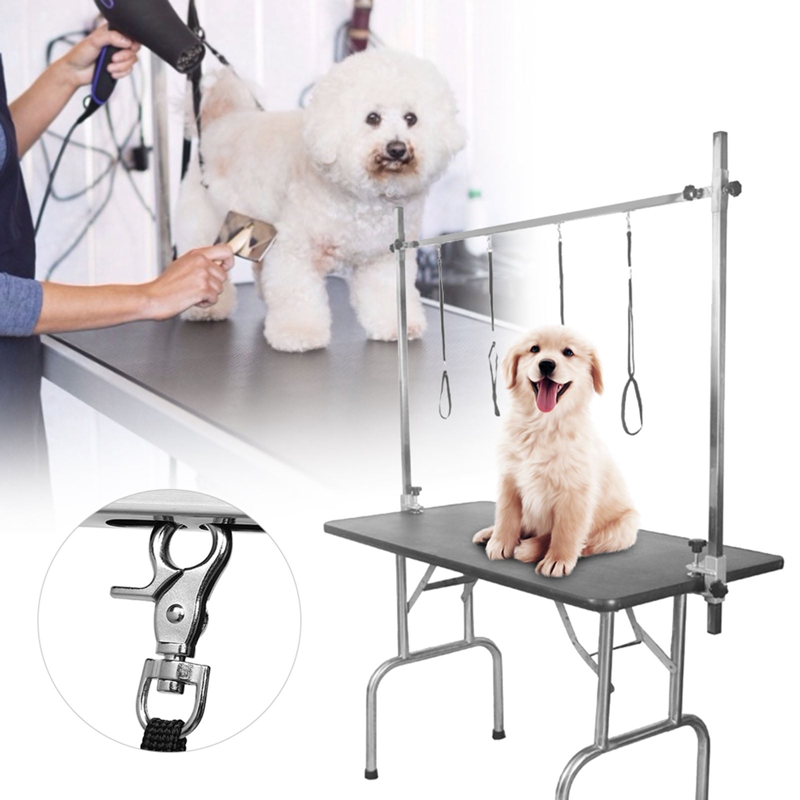 Durable Grooming Table Holder Stainless Steel Pet Grooming Table Arm For Dog Cat Beauty Desk Table Pet Grooming For 1.1m Table Walmart