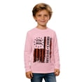 thumbnail image 4 of VNKIDY Boys Kids Patriotic Crew Neck Long Sleeve T Shirt With 250 Years 1776-2026 America Distressed Vertical Flag Print For Independence Day Wear Lightweight Top, 4 of 4