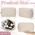 thumbnail image 3 of Bolsa de maquillaje Amylove Christmas Corduroy, 12 unidades, beige y rosa, 3 of 7