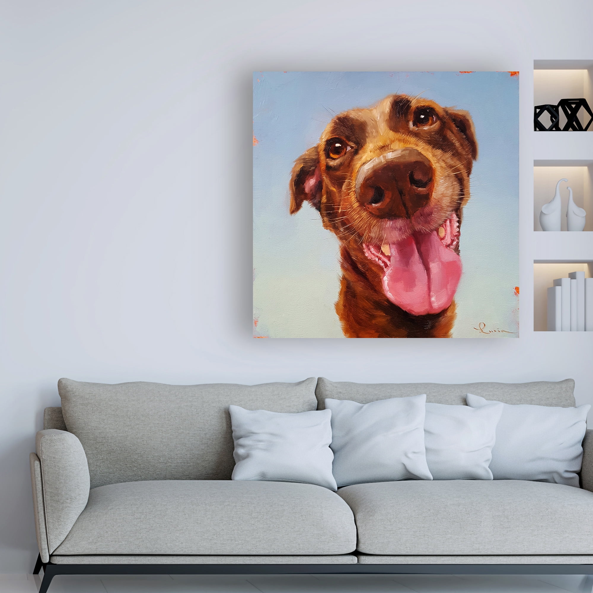 Trademark Fine Art 'Follow Your Nose 5' Canvas Art by Lucia Hefferna