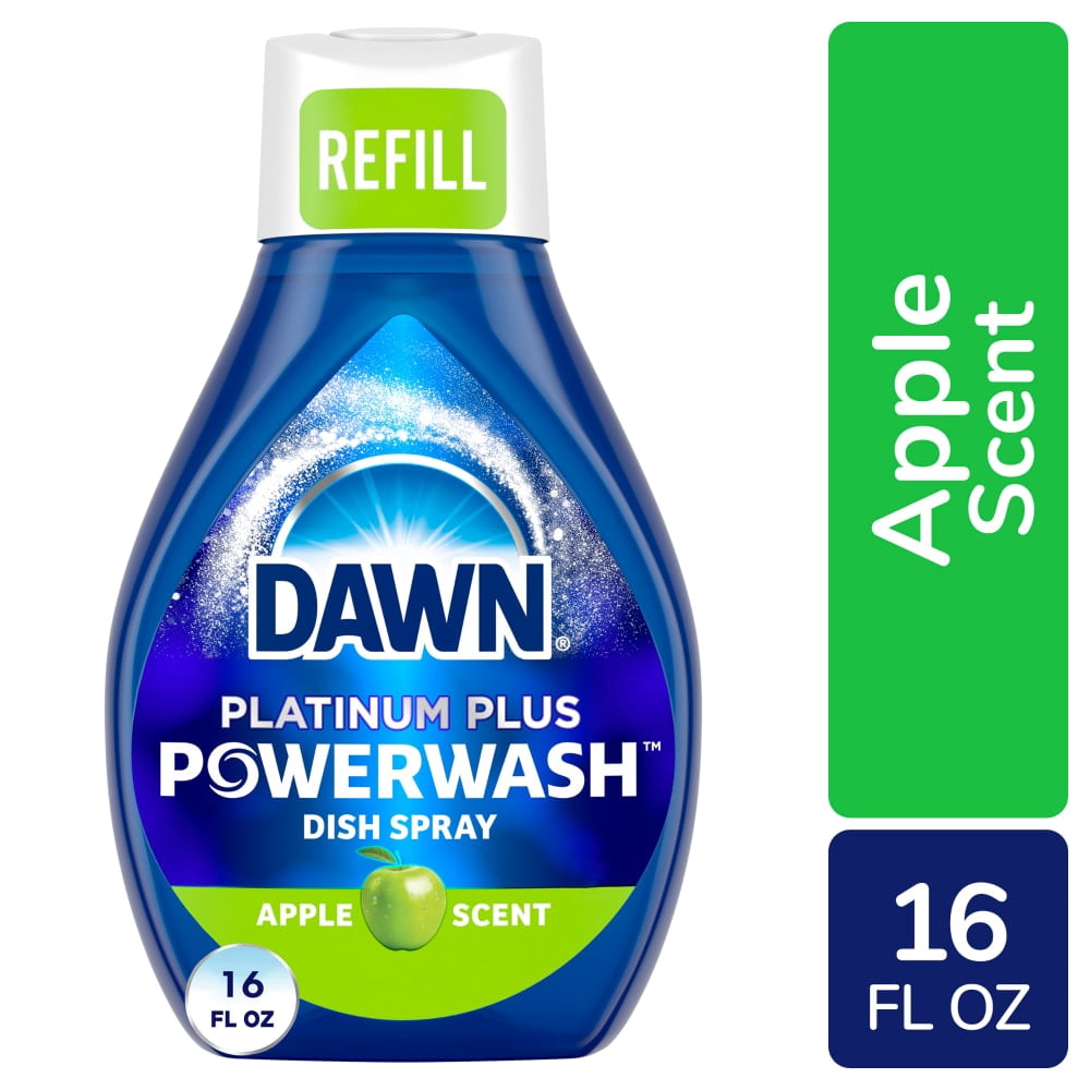 Dawn Platinum Powerwash Apple Scent Spray Dish Soap Refill 16 fl oz - 3 count
